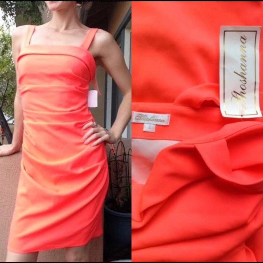 New with tags! Shosanna bodycon mini dress in neon